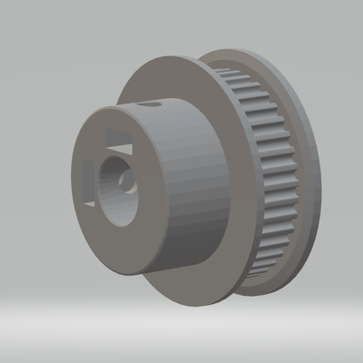 gt2 40 diş 8 mm eksen 3d yazdır model in mühendislik 3dexport şaft kasnak 3d print model - Mito3D