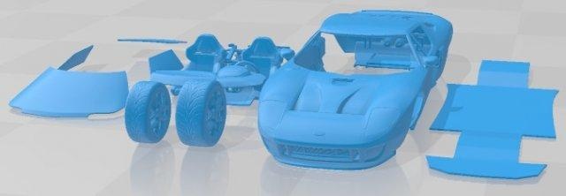 gt 2005 druckbar Wagen Automobil Slot scalextric tamiya rc miniz Hobby Mikro Druckguss 3d print model - Mito3D