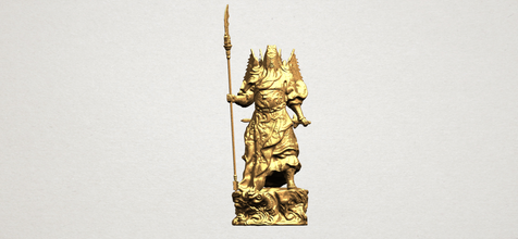 guan gong 01 iç dış tarihi mimarlık Asya Çin Hint Budist din bodhisattva sakyamuni'nin tapınak Buda dekor heykel gautama ibadet Minyatürler 3d print model - Mito3D