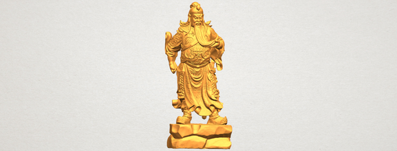 guan gong 03 car chair tree table sofa character game exterior human interior people girl house figurines statue sculpture religion temple buddha avalokitesvara 3d print model - Mito3D