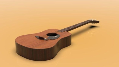 violão acústico guitars3d guitarra guitarras 3d print model - Mito3D