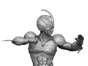 guyver 3d yazdırılabilir yazdır model in canavarlar yaratıklar 3dexport biyomorf biyomekanik biyomek yabancı kalkan canavar heykel heykelcik 3dmodel biyo yükseltici zırh 3d print model - Mito3D