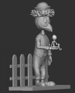 giroscópio caixa câmbio professor bordo animais gyro gearloose Disney pardal lâmpada elétrica little helper ajudante Donald mickey desenho animado pão duro gênio inventor 3d print model - Mito3D