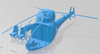 had1 helineo printable helicopter hobby micro scale model 3d print model - Mito3D