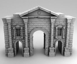 hadriano arco 3d impressão modelo in arquitetura 3dexport grego escultura antigo coluna romano antiguidade monumento têmpora estátua roma ruína 3d print model - Mito3D