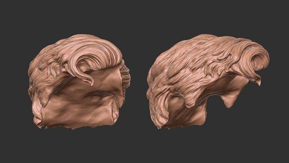 saç 20 adam baş vücut Sanat Cheveux erkek oğlan salon şık moda modern kesimi Süpermen çocuksu gerçekçi örgü 3d print model - Mito3D