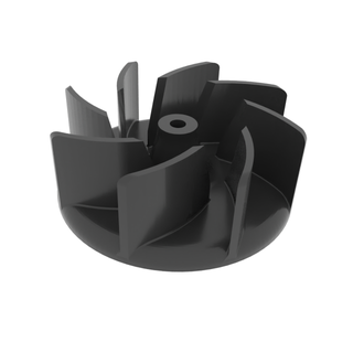 asciugacapelli girante 8 lame bagno plastica 3dprint riparare 3d print model - Mito3D