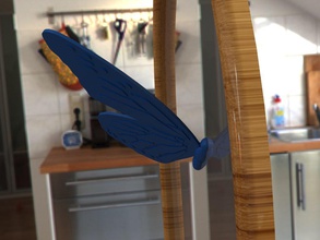 mezza farfalla specchio accessorio casa camera bagno cool 3d print model - Mito3D