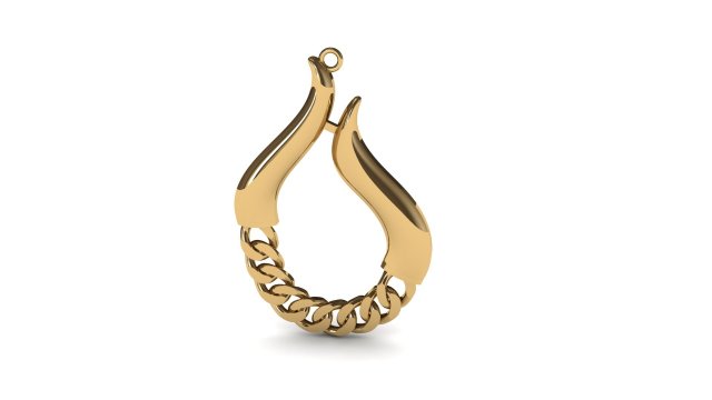 medio conjunto collar collares joyería joya oro plata gold necklace 3D print model - Mito3D
