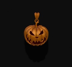 halloween pumpkin pendant 3d print model in pendants 3dexport light horror scary spooky heloin heloyin helouin funny ghost pamkin pampkin pempkin monster haunted jack holiday lantern jewelry 3d print model - Mito3D