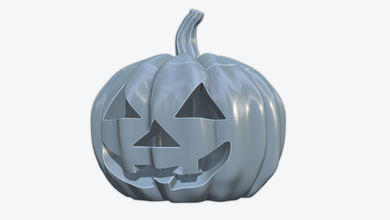 halloween pumpkin v3 lantern horror evil vegetable scary lamp garden plant carved food miniatures 3d print model - Mito3D
