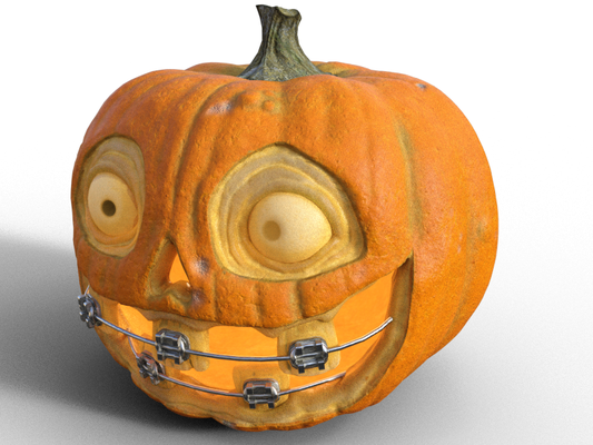 halloween lächeln kürbis 3d drucken modell 3dexport 3d print model - Mito3D