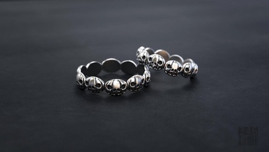 Halloween nozze anelli gioielleria oro argento modello stampa zucca organici decorazione scolpire stereolitografia cera stampabile stile 3d print model - Mito3D