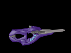 halo carabine free weapon obj stl 3d print model - Mito3D