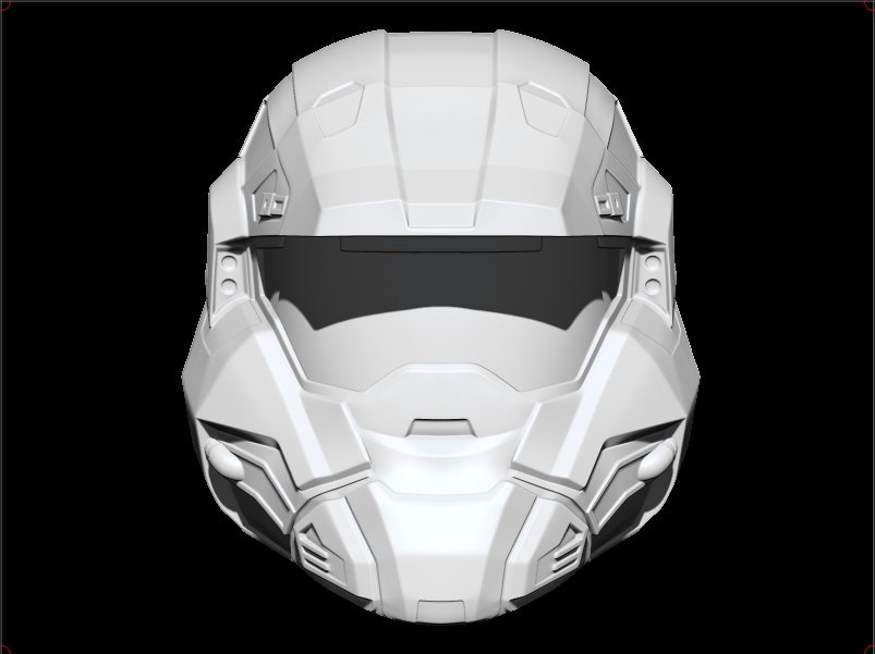 halo commando helmet 3d print model in game accessories 3dexport commander airsoft cosplay warrior knight armor toy 3D print model - Mito3D