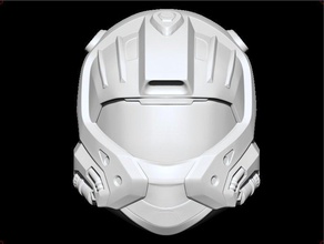 halo cqb helmet 3d print model in game accessories 3dexport mask cosplay airsoft warrior knight armor armour toy 3d print model - Mito3D