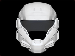 halo mark v helmet 3d print model in game accessories 3dexport mask airsoft cosplay warrior toy knight 3d print model - Mito3D