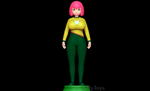 hanabata yolkian outfit - immoral guild woman anime female thick pink mindcrontrol 3d print model - Mito3D