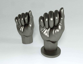 hand hands stl obj gesture arm sign human body asl 3d print model - Mito3D