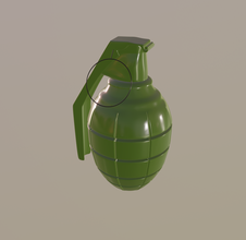 el bombası Boom patlama silah savaş araç bazuka dinamit patlatma toplayıcı parmak yeşil askeri kol ambar atmak sallanmak zırh 3d print model - Mito3D