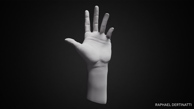 hand posed 3d print model in sculpture 3dexport male hands finger anatomy pose human sculpt zbrush 3d print model - Mito3D