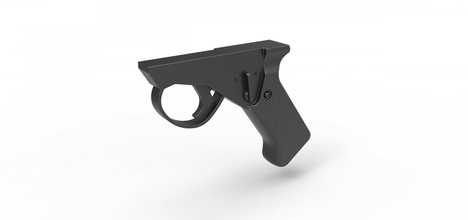 handle cosplay blaster pistol 5 scifi part gun print printable toy 3d print model - Mito3D