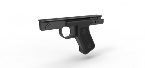 griff cosplay blaster pistole 7 3d drucken modell 3dexport scifi spielzeug druckbar 3d print model - Mito3D