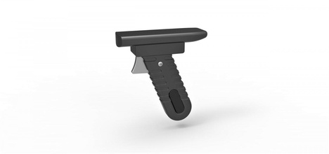 identificador de cosplay pistola blaster alça a parte arma imprimir printable brinquedo 3d print model - Mito3D