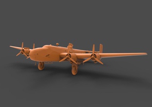 handley halifax 3d yazdır model in araç 3dexport mk3 bombacı ingiliz ww2 savaş ikinci kraliyet hava güç raf 3d print model - Mito3D