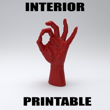 handokprintable 3d print model in figurines 3dexport printer realistic obj stl hand sculpture statue stylized interior decorative accessory element 3d print model - Mito3D