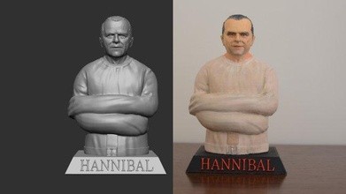 hannibal lecter 3d print model in man 3dexport anthony hopkins bust actor jodie foster silence lambs terror monster 3d print model - Mito3D