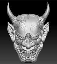hannnya Maske -relief die Erleichterung japan fantasy zippo Dämon Kopf Gesicht Teufel 3d print model - Mito3D