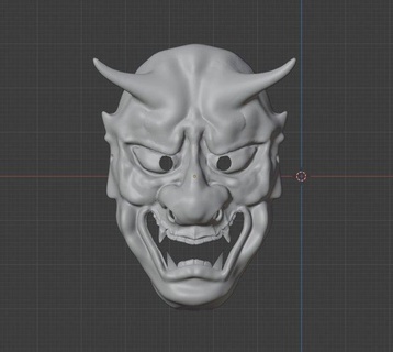 hannya masque monstres créatures hannyamask 3d print model - Mito3D