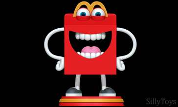 happy - mcdonalds mascot meal toy box print 3d print model - Mito3D