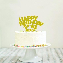 mutlu doğum günü kek topper Parti 3d print model - Mito3D