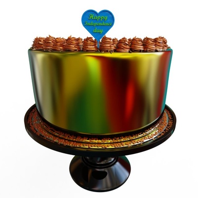 mutlu bağımsızlık gün kek topper 3d yazdır model in mutfak yemek 3dexport oyuncak ayı kutlama doğum günü çikolata dekorasyon yıldönümü tatlı birthday cake krem chocolate bisküvi food and drink vanilya gıda kurabiye 3d print model - Mito3D