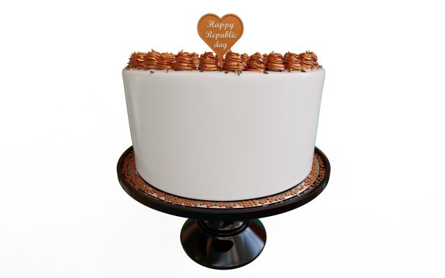 mutlu cumhuriyet gün 3d yazdır model in mutfak yemek 3dexport oyuncak ayı kutlama doğum günü çikolata dekorasyon kek yıldönümü tatlı birthday cake krem chocolate bisküvi food and drink vanilya gıda kurabiye topper 3d print model - Mito3D