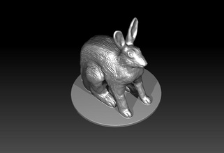 tavşan şekil 3d yazdır model in figürinler 3dexport heykelcik hayvan heykel sanat oyuncaklar doğa anatomi oyunlar 3dprinting 3dmodelling 3dprintable 3d print model - Mito3D