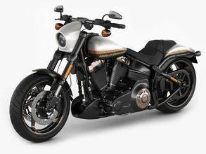 harley davidson cvo pro strada scoppiare 3d modello in motociclo 3dexport classico personalizzato moto muscolo americano fxse trame materiali realistico dettagliata 3d print model - Mito3D