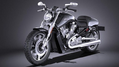 harley-davidson v-rod muscle 2016 harley davidson vrod 2012 2013 2014 2015 2017 sport hd usa motorcycle bike custom vrsc 3d print model - Mito3D