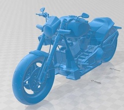 harley davidson fxdr 114 stampabile motociclo 3d stampa modello in settore automobilistico 3dexport passatempo micro scala bicicletta 3d print model - Mito3D