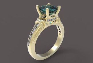 harley davidson ring 3d drucken modell ringe 3dexport gold schmuck druckbar engagement silber diamant juwel 3d print model - Mito3D