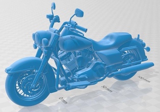 harley davidson strada re classico 2011 stampabile motociclo 3d stampa modello in elettronica 3dexport 3d print model - Mito3D