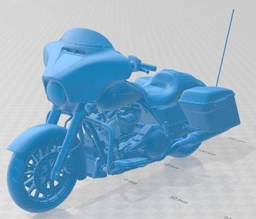 Harley Davidson rue planer spécial 2018 imprimable moto automobile loisir micro échelle bicyclette 3d print model - Mito3D
