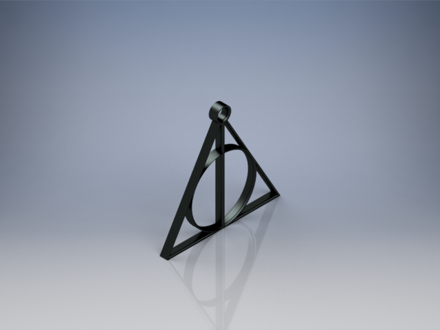 harry vasaio mortale doni 3d stampa modello in ciondoli 3dexport morte pendente potter harrypottertheme 3D print model - Mito3D