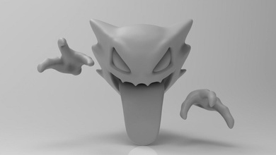 perseguidor pokemon 3d impresión modelo in monstruos criaturas 3dexport fantasma pokemongo 3d print model - Mito3D