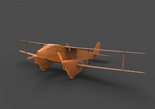havilland dragon rapide en avion de 3d print model - Mito3D