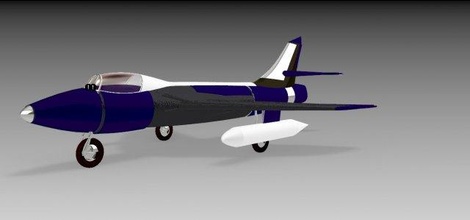 Port chasseur avion Somalie guerre bombardier 3d print model - Mito3D