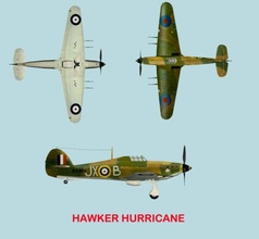hawker hurricane 3d model in bomber 3dexport fighter wwii british 3d print model - Mito3D
