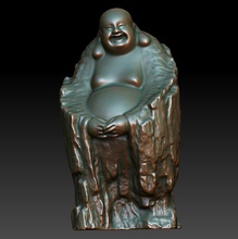 hd scan buda 19b estatua listos para imprimir 3d 3d-scan 3dscan la estatuas en miniatura las miniaturas estatuilla figuritas el del impresión maitreya bodhisattva shakyamuni amitabha esculpir escultura 3d print model - Mito3D